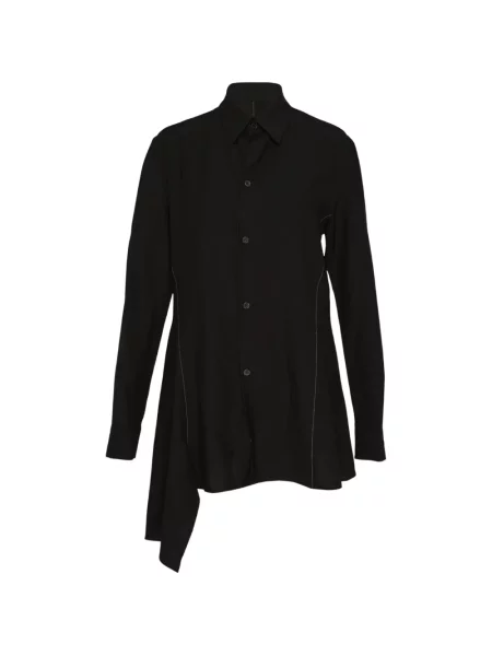 Cămașă Yohji Yamamoto asimetrică negru
