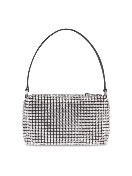 Torebka Alexander Wang skórzana z siateczki szara