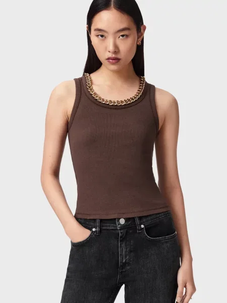 Майка Allsaints коричнева