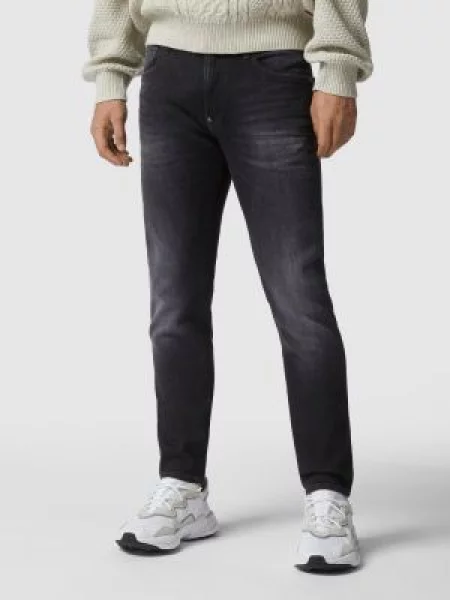 Jeansy o kroju skinny fit z naszywką z logo G-star Raw szare