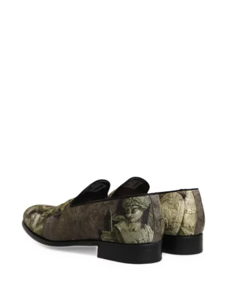Loafers Dolce & Gabbana s potiskem zelené