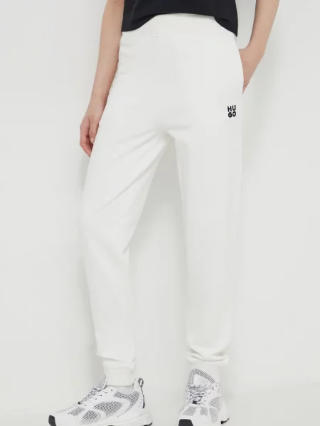 HUGO pantaloni de trening din neted bej