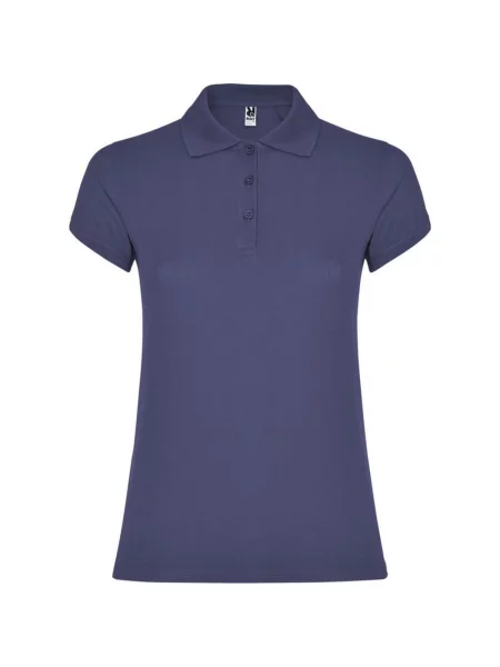 Koszulka Polo W niebieska