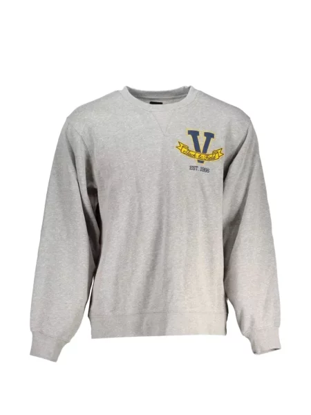 Pulover Vans cu broderie gri