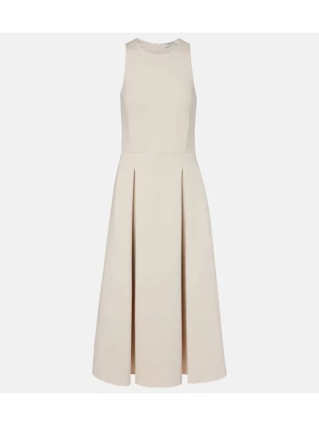 Sukienka midi S Max Mara do kolan garniturowa biała
