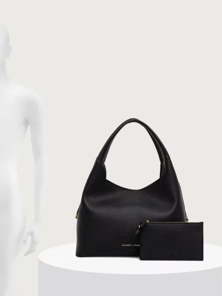 Кожаная сумка шоппер Elisabetta Franchi