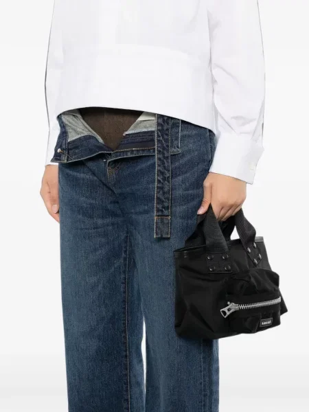 Geantă shopper Sacai negru