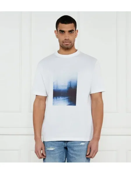 Póló Calvin Klein Jeans Hazy City Tee White XL fehér