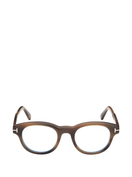 Ochelari de soare rotunzi Tom Ford Eyewear maro