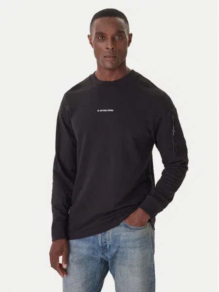 G-Star Raw Majica z dolgimi rokavi Checquard bež