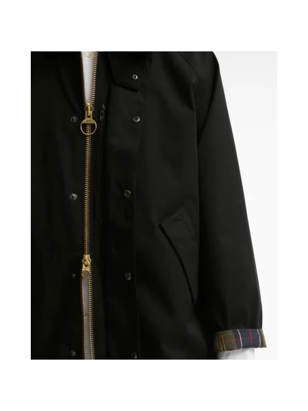 Długi płaszcz Barbour czarny