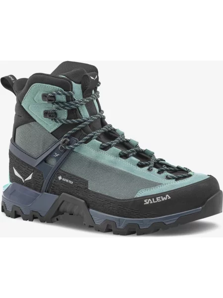 Buty trekkingowe Salewa MTN Trainer 3 Tech Mid GORE-TEX zielony mięta ciemnoniebieski 36 niebieskie