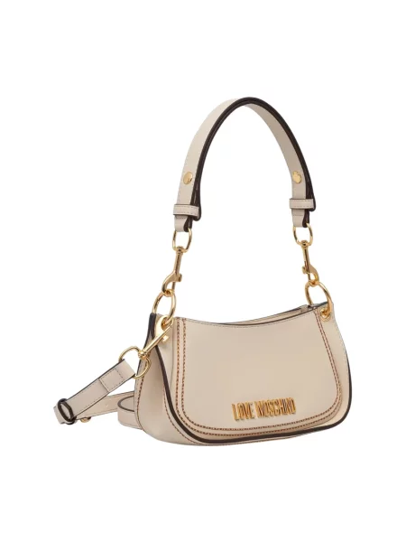 Love Moschino torebka z imitacji skóry beżowa