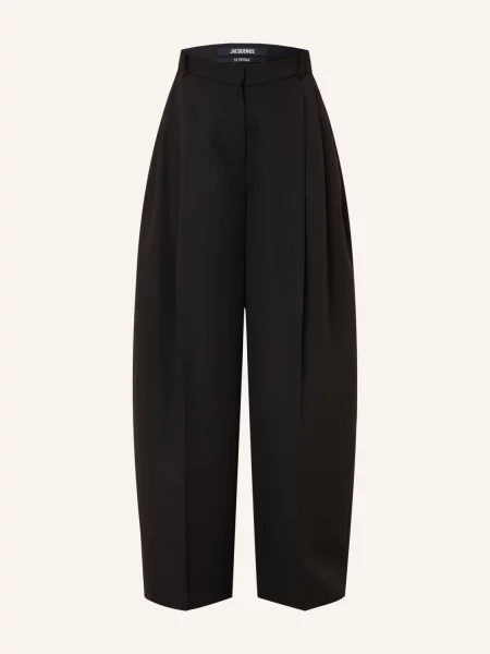 Jacquemus Kalhoty Marlene Le Pantalon D'homme černá