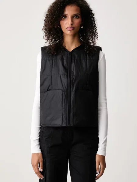 The North Face vestă pentru femei Lhotse negru