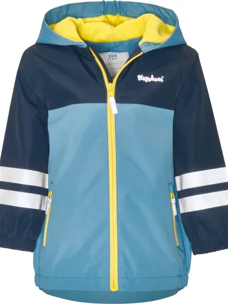 PLAYSHOES Geacă funcțională albastru marin / azur / galben / argintiu gri