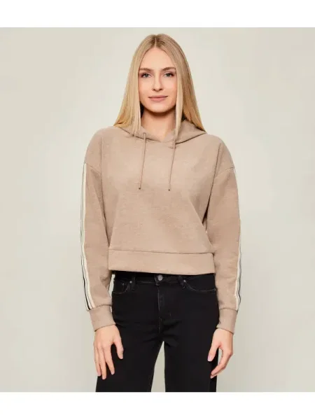 GUESS ACTIVE Hanorac MURIEL | Oversize fit cu adaos de lână bej