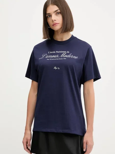 Kratka majica HUGO mornarsko modra