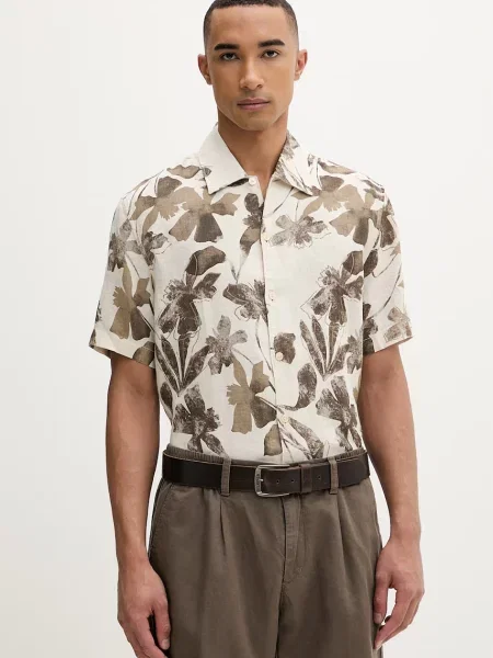 Marc O'Polo cămașă pentru bărbați din in bej