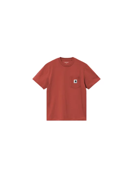 Carhartt WIP W S/S Pocket T-Shirt Vermilion Kobiety Koszulki Carhartt WIP Size: XS czarny