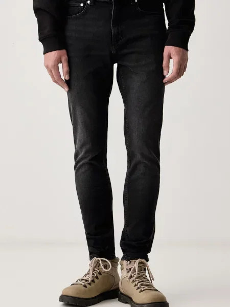 HUGO Blue jeansy slim fit Zane czarne