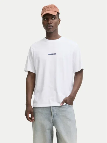 Jack & Jones Tricou Meadows Minimal alb