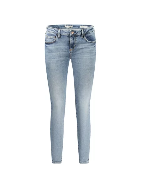 Skinny jeansy skinny Guess niebieskie