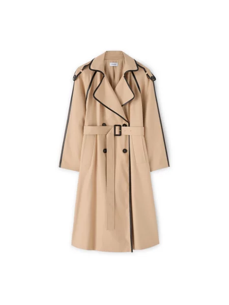 Trencz Motivi dwurzędowy beżowy