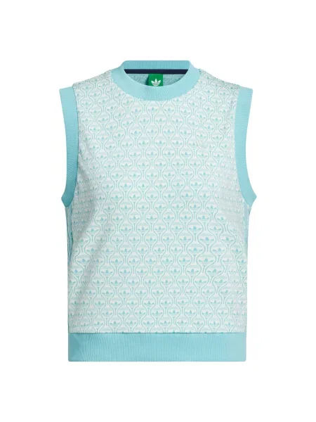 ADIDAS PERFORMANCE Sportovní vesta tyrkysová / aqua modrá bílá