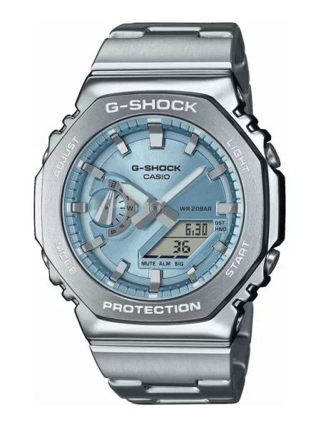 Ure G-shock srebrna