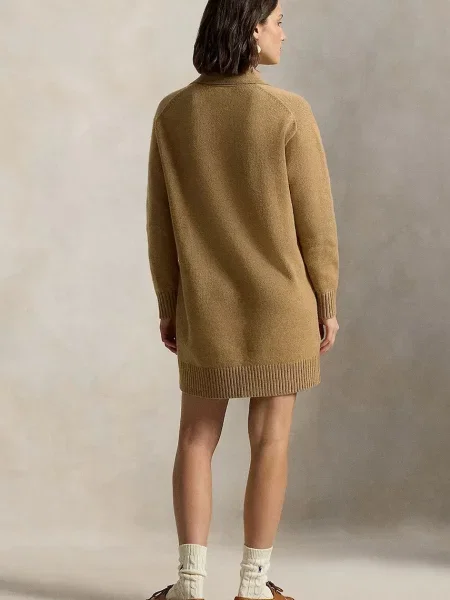 Polo Ralph Lauren rochie din lana bej