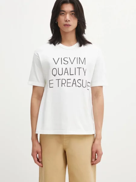 Majica kratkih rukava Visvim JUMBO TEE S.S DMGD s tiskom bijela