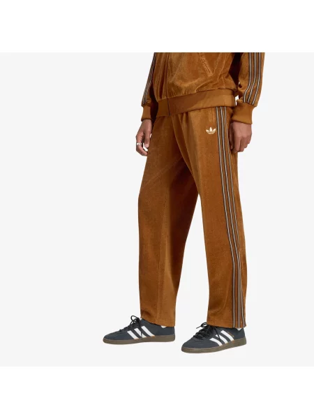 Pantaloni de trening adidas Firebird Velour Track Pants Dusky Bronze S