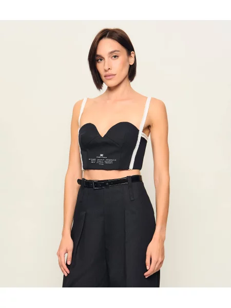 Elisabetta Franchi De lână top | Cropped Fit negru