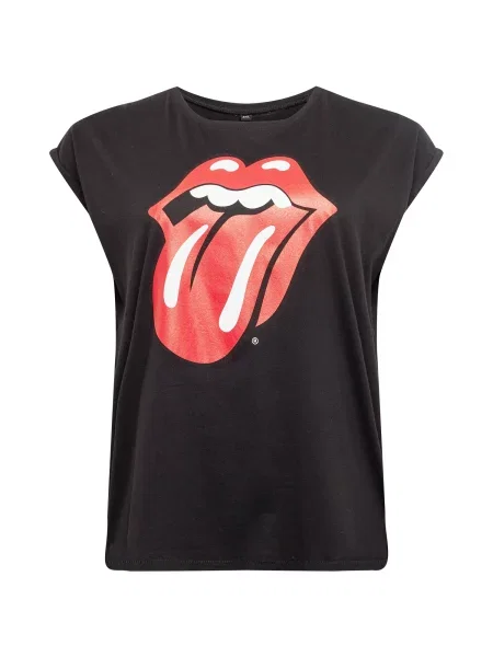 Merchcode Tričko Rolling Stones Tongue / červená / biela čierna
