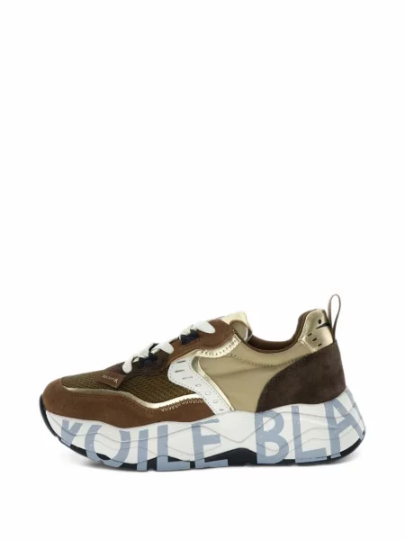 Sneakerși Voile Blanche din piele maro