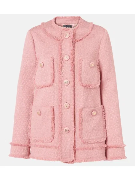 Geacă Dolce&gabbana de lână roz