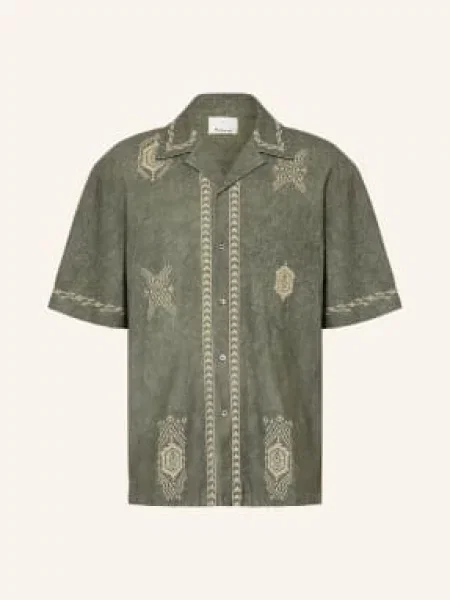 Isabel Marant Resortová Košile Zekim Comfort Fit / krémová khaki