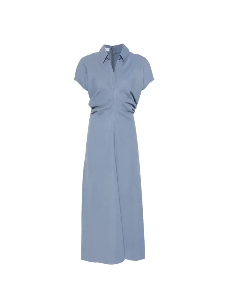 Rochie midi Brunello Cucinelli albastru