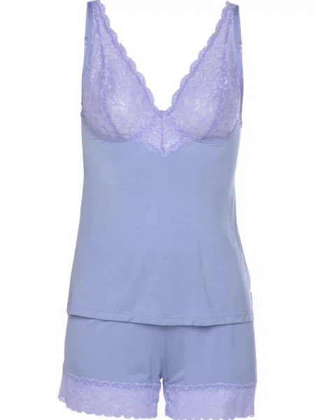 LASCANA Pantaloni scurți Summer Lace lila