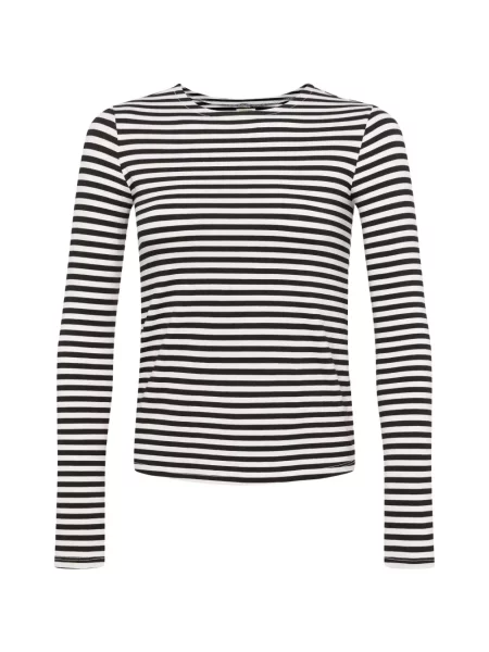 Długi top L'agence w paski czarny