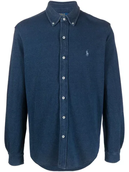 Polo majica Polo Ralph Lauren s vezom plava