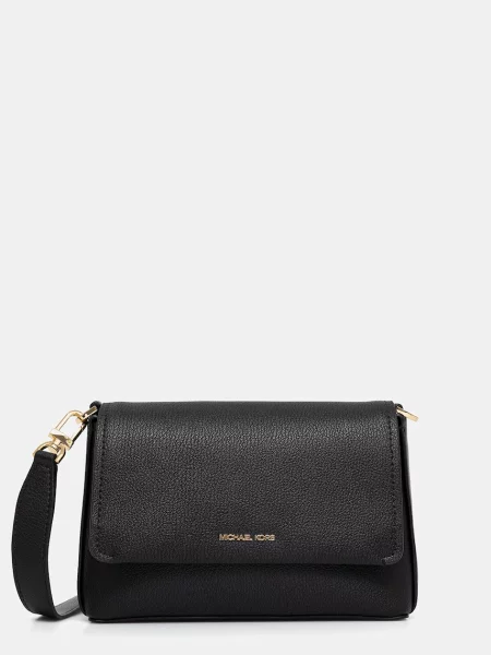 Кожена чанта MICHAEL Michael Kors NESSA черно