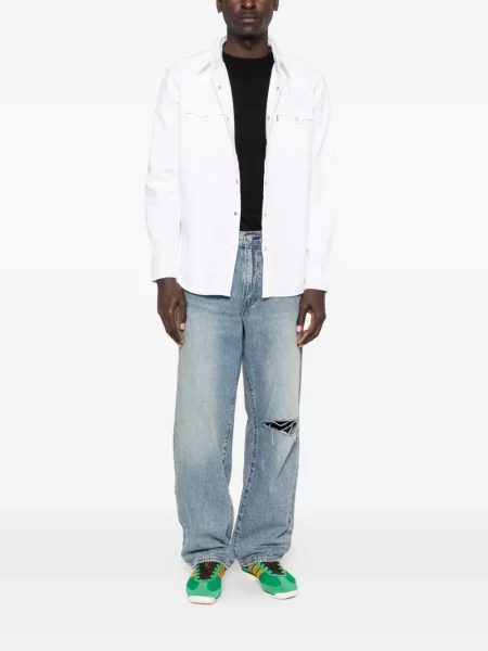 Dugo traperice Levi's® bijela