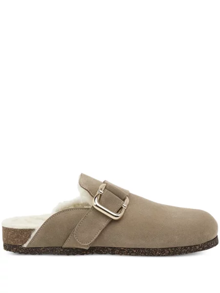 Semišové mules Flattered s přezkou