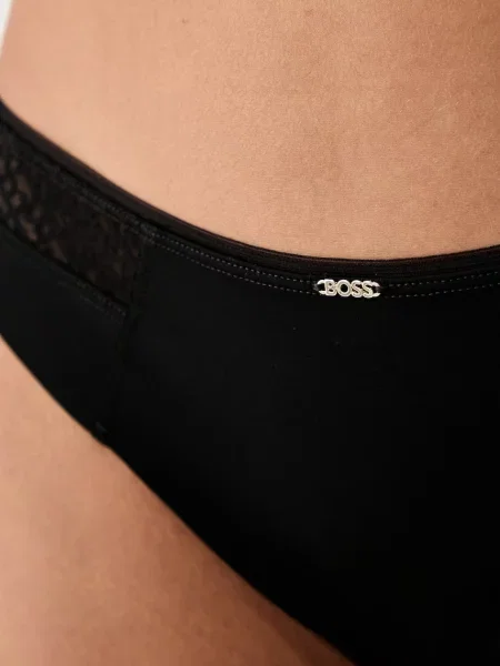 BOSS бикини дамски BRIEF_B LACE черно