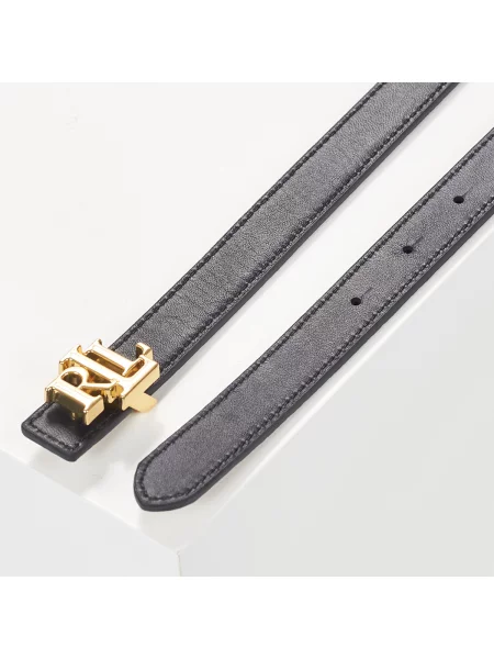 Opasaný reverzibilný opasok Lauren Ralph Lauren skinny fit hnedá