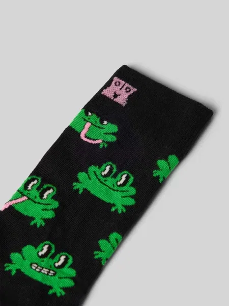 Skarpety Happy Socks z nadrukiem czarne