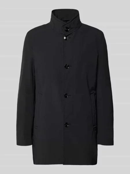 Płaszcz krótki o kroju regular fit ze stójką model FYNN' Strellson czarny