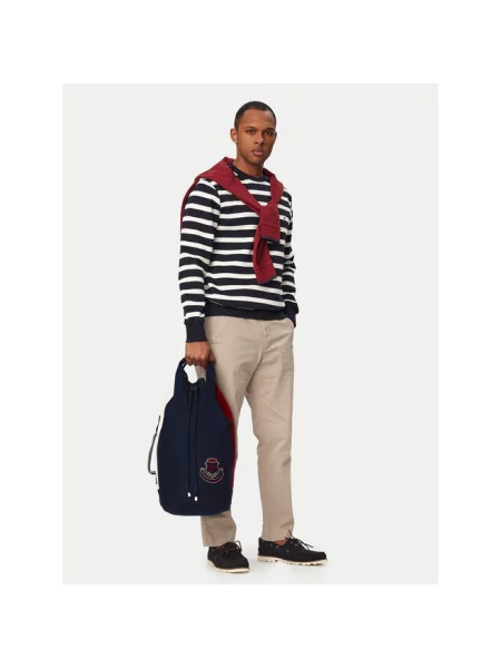 Tommy Hilfiger Plecak Hertiage Logo Patch Crossbody Sling Bag Granatowy